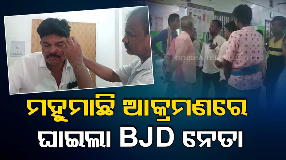 DJ ସାଉଣ୍ଡରେ ହୁଡ଼ିଲେ ମହୁମାଛି, BJD ନେତାଙ୍କୁ ଗୋଡ଼ାଇ ଗୋଡ଼ାଇ ମାରିଲେ !