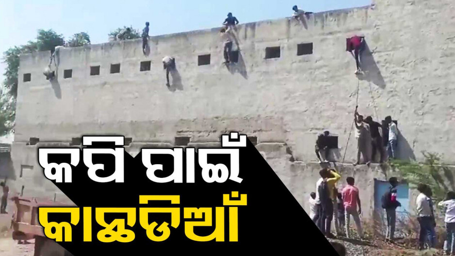 ପିଲାଙ୍କୁ କପି ଦେବାକୁ କାନ୍ଥ ଡେଇଁଲେ ଅଭିଭାବକ