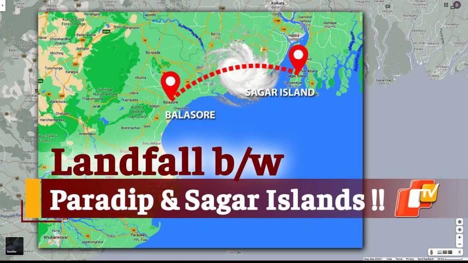 Paradip In Odisha Map Cyclone Yaas Big Breaking: Landfall Likely Between Odisha's Paradip & Sagar  Island On May 26 Evening