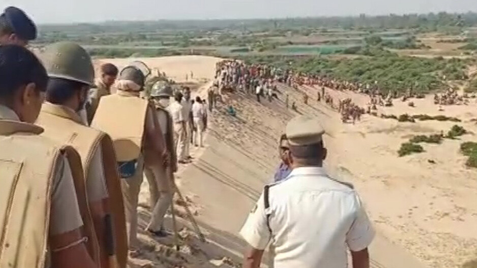 Villagers, Police Scuffle During Demarcation Of Revenue Village In
