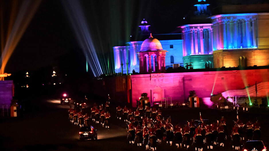 Stunning Drones Steal Show At Beating Retreat Ceremony