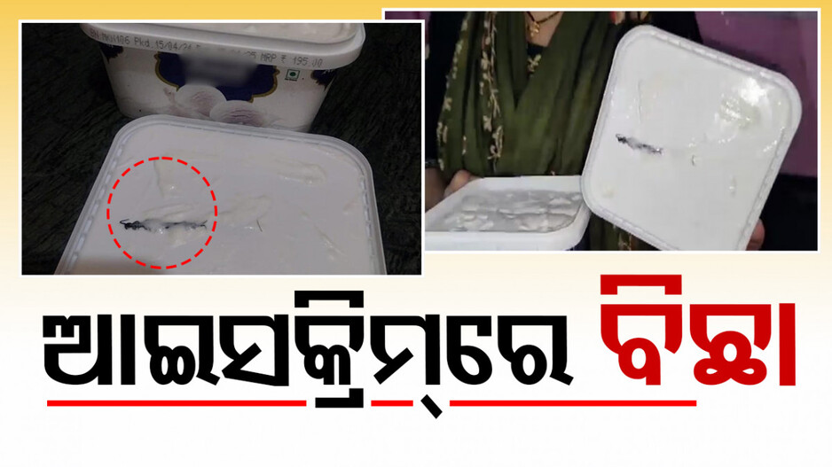 ଅନଲାଇନ୍‌ରେ ମଗାଇଥିଲେ ଆଇସକ୍ରିମ୍‌, ବାହାରିଲା ବିଛା