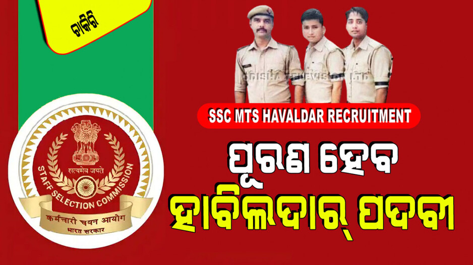 SSC MTS Havaldar Recruitment 2024: ପୂରଣ ହେବ ୮ ହଜାରରୁ ଅଧିକ ପଦବୀ; ଦଶମ ପିଲା ନେବେ ସୁଯୋଗ