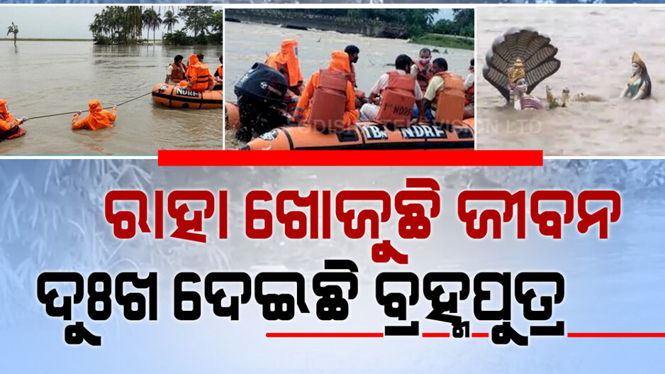 ଦୁଃଖ ଦେଉଛି ବ୍ରହ୍ମପୁତ୍ର; ଉବୁଟୁବୁ ହେଉଛି ଆସାମ, ରାହା ଖୋଜୁଛି ଜୀବନ