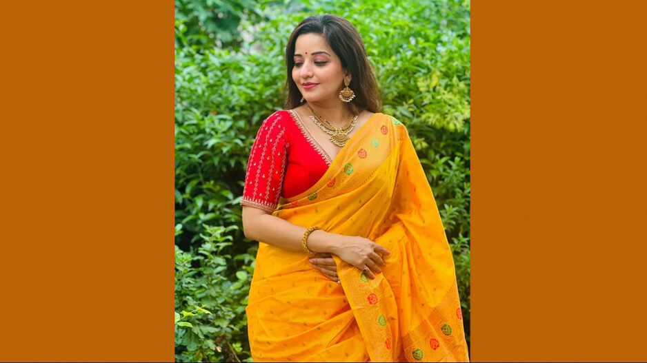 ନିଦ ହଜେଇଲା ମୋନାଲିସାଙ୍କ ଶାଢି ଲୁକ୍; ହେଉଛି ଭାଇରାଲ୍