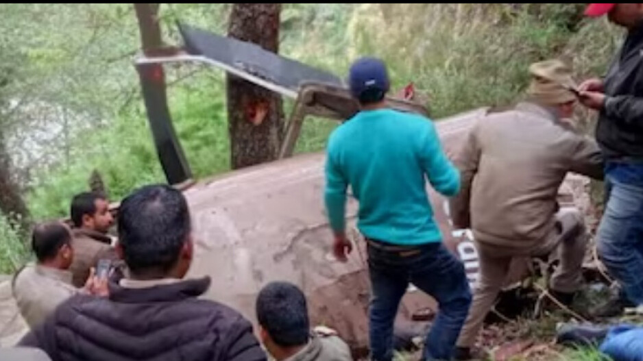 Ganganani Helicopter Crash: ଉତ୍ତରାଖଣ୍ଡରେ ହେଲିକପ୍ଟର କ୍ରାସ୍; ୬ମୃତ