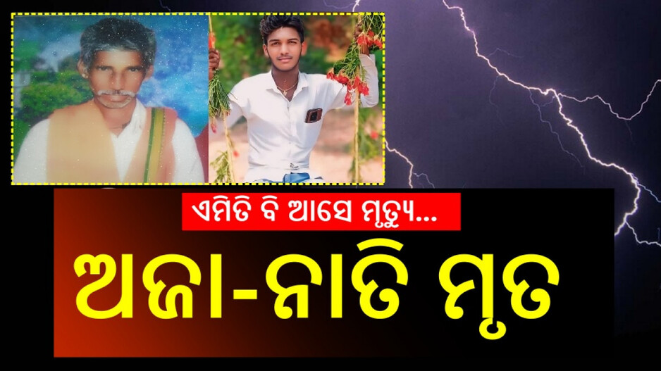 Lightning Strike Death: ମଇଁଷି ଚରାଉଥିଲେ, ବଜ୍ରାଘାତରେ ଚାଲିଗଲା ଅଜା-ନାତିଙ୍କ ଜୀବନ