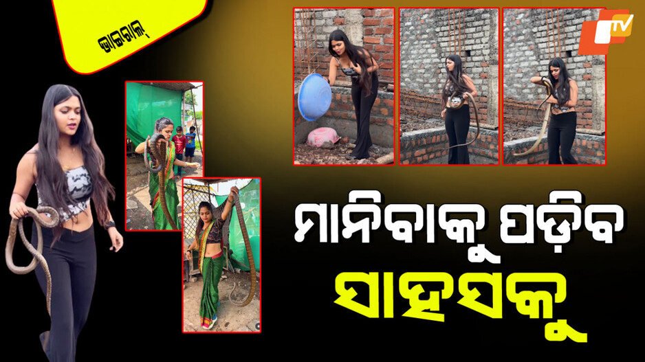 Glamorous Snake Catcher: ଗ୍ଲାମରସ୍ ସାପ ଧରାଳି; ଯେମିତି ସୁନ୍ଦରୀ ସେମିତି ଷ୍ଟାଇଲିସ୍