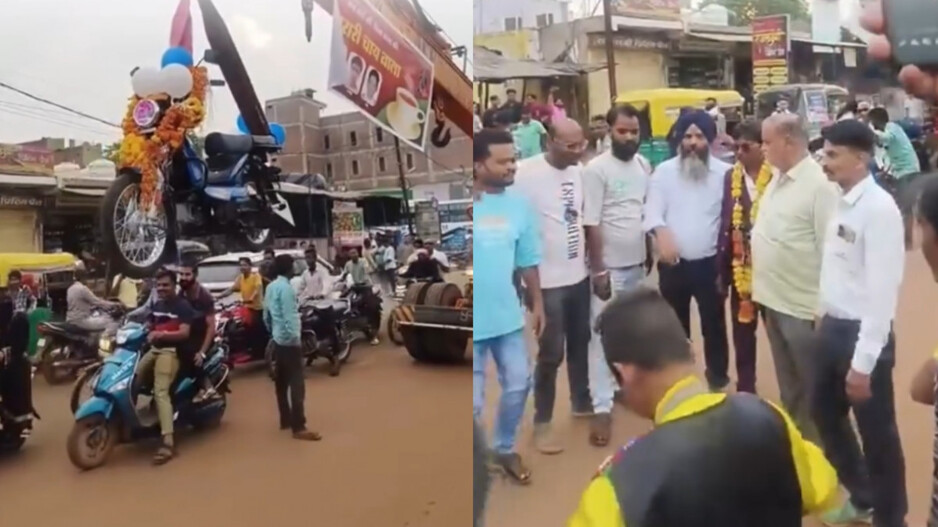 Chaiwala throws Rs 60K lavish party with DJ procession for buying moped