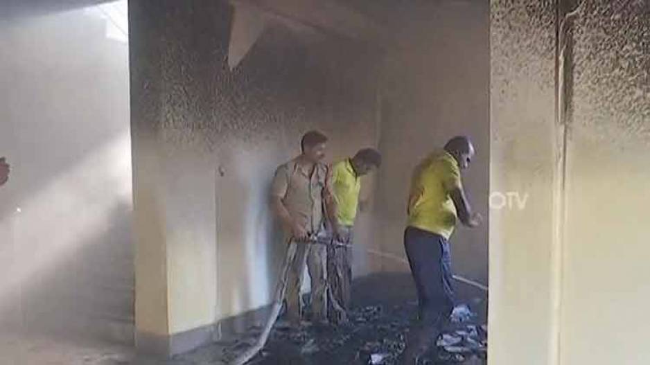 Arson at Sambalpur BSE office Police complaint lodged by Deputy secretary