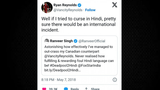 Ranveer Singh turns 39: Deadpool aka Ryan Reynolds compares him with Wolverine aka Hugh Jackman