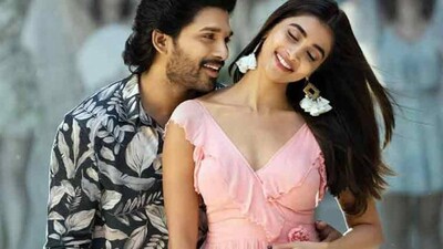 Allu Arjun and Pooja Hegde in Butta Bomma