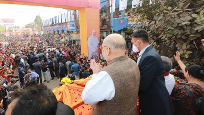 Give Modi Govt One Chance To Make 'Sonar Bangla' In 5 Yrs: Amit Shah During Roadshow In Bengal
