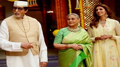 Amitabh Bachchan, Jaya Bachchan, Shweta Bachchan Nanda