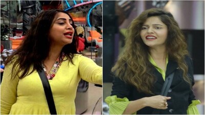 Arshi Khan and Rubina Dilaik in Bigg Boss 14