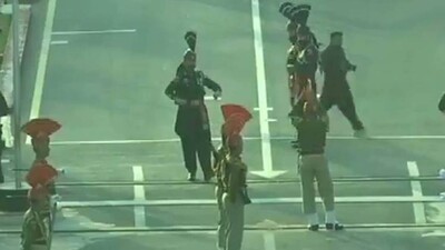 Republic Day: Low-Key Beating Retreat At Attari-Wagah Border