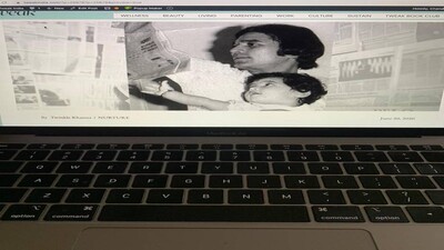 Baby Twinkle Khanna With Father Rajesh Khanna