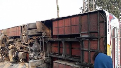 Bus Overturns