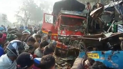 Bus-Truck Collision