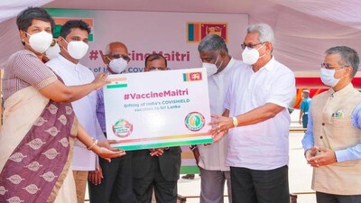 Sri Lanka Receives 5 Lakh Doses Of Covishield Vaccine Gifted By India