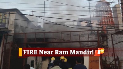 Fire Mishap Near Bhubaneswar Ram Mandir, Flower Shop Completely Gutted