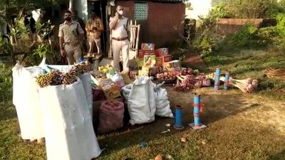 Firecrackers seized
