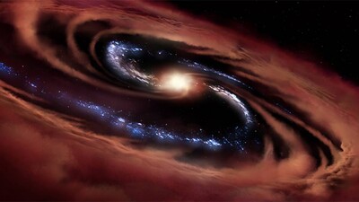 Researchers Discover Galaxy Surviving A Black Hole's 'Hunger'