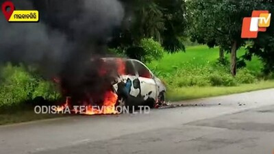 Ganja-laden Catches fire