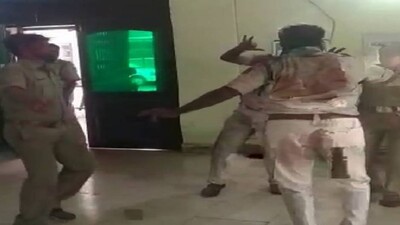 Dancing Inside Police Station