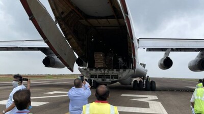 Oxygen Cylinders From China Arrive In Odisha