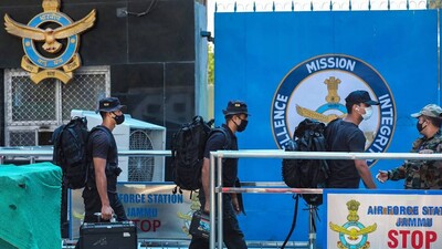 Special security force arrives at Air Force Station after two low intensity explosions reported in t