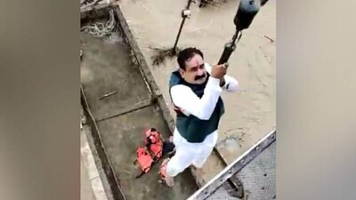 MP Floods: State Home Minister Airlifted From Flood-Hit Village