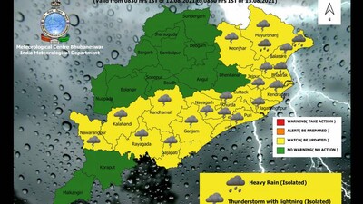 19 Odisha Districts To Experience Thunderstorm, Lightning In The Next 24 Hours, Says IMD