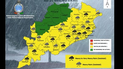 Heavy Rain Alert For Odisha In 48 Hours; Check IMD Updates On Low Pressure