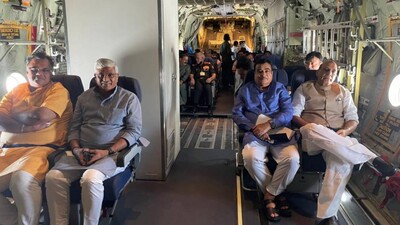 IAF aircraft carrying Rajnath, Gadkari lands at NH in Rajasthan