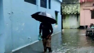 Heavy rains lashed Cuttack leading to water-logging in low-lying areas. Heavy rains lashed Cuttack leading to water-logging in low-lying areas.