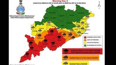 Cyclone Gulab To Trigger Heavy Rainfall In Odisha; Admin On Alert For Flash Floods, Landslides 