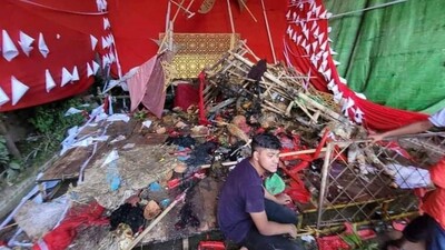Attacks on Durga Puja Pandals  across Bangladesh 