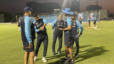 MS Dhoni with Team India for T20 World Cup MS Dhoni with Team India for T20 World Cup