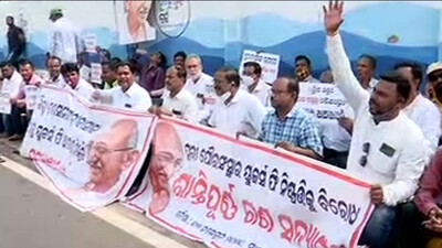 Satyagrah Against Users' Fee Collection By Puri Municipality