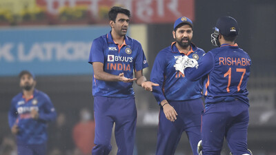 T20I: Ashwin, Axar Duo Dominate Middle Overs As India Restrict NZ To 153/6