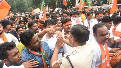 BJP Protest In Bhubaneswar Over Mamita Murder Case BJP Protest In Bhubaneswar Over Mamita Murder Case