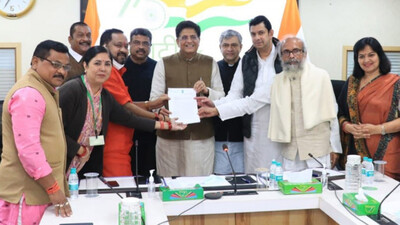 BJP MPs from Odisha With Union Minister Piyush Goyal