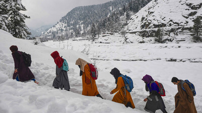 Snowfall in Kashmir
