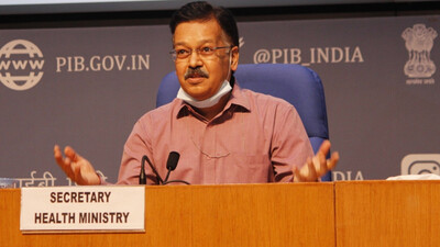 Union Health Secretary Rajesh Bhushan 