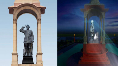 Statue Of Subhash Chandra Bose at India Gate