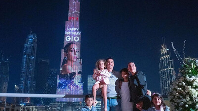 Ronaldo Lights Up Burj Khalifa