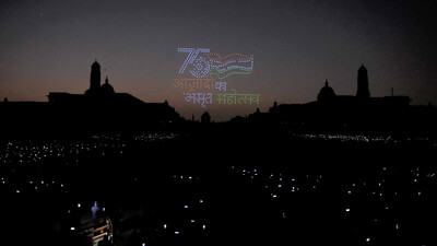 Stunning Drone, Laser Shows - A First For Beating Retreat Ceremony During Republic Day Celebration