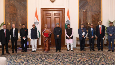 Finance Minister Nirmala Sitharaman Meets Prez Kovind