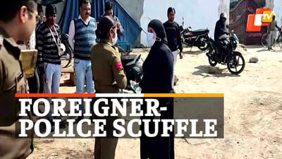Foreigner-Police Scuffle